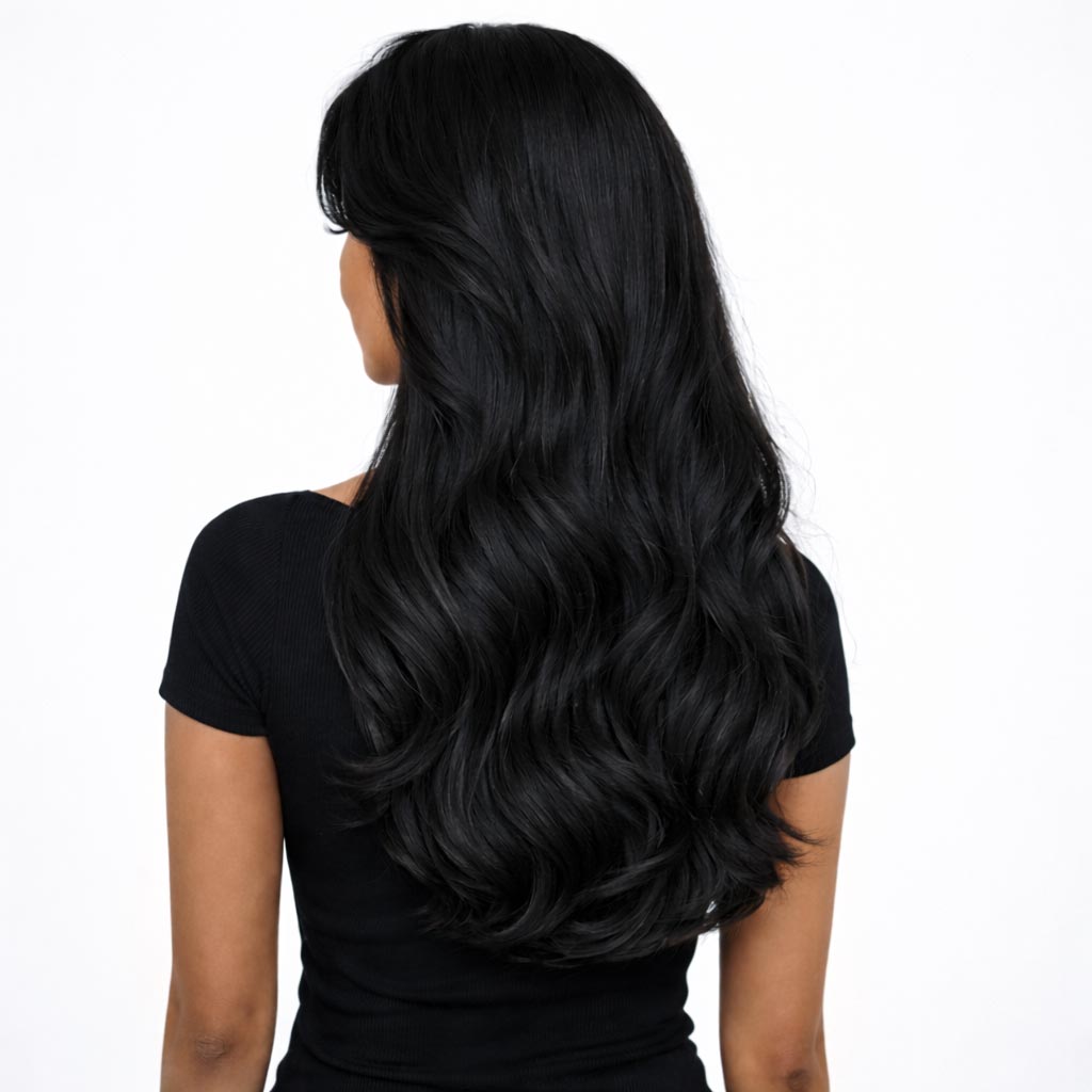 Tape-in Extensions Black Espresso – Premium Echthaar | Vanessa Ludewig