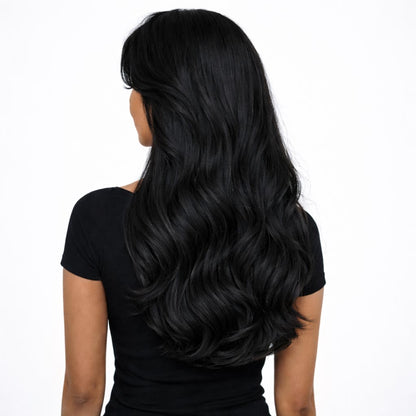 Tape-in Extensions Black Espresso – Premium Echthaar | Vanessa Ludewig