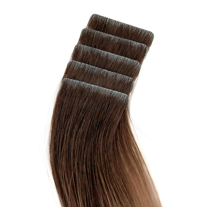 Tape-in Extensions – Farbe: Brown Sugar