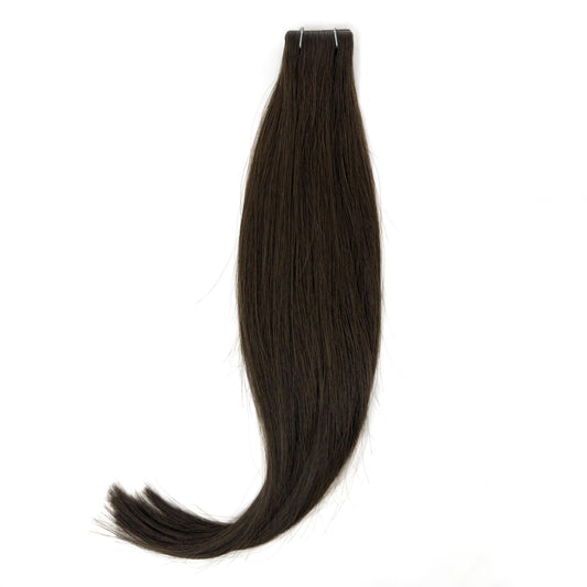 Tape-in Extensions – Farbe: Dark Chocolate