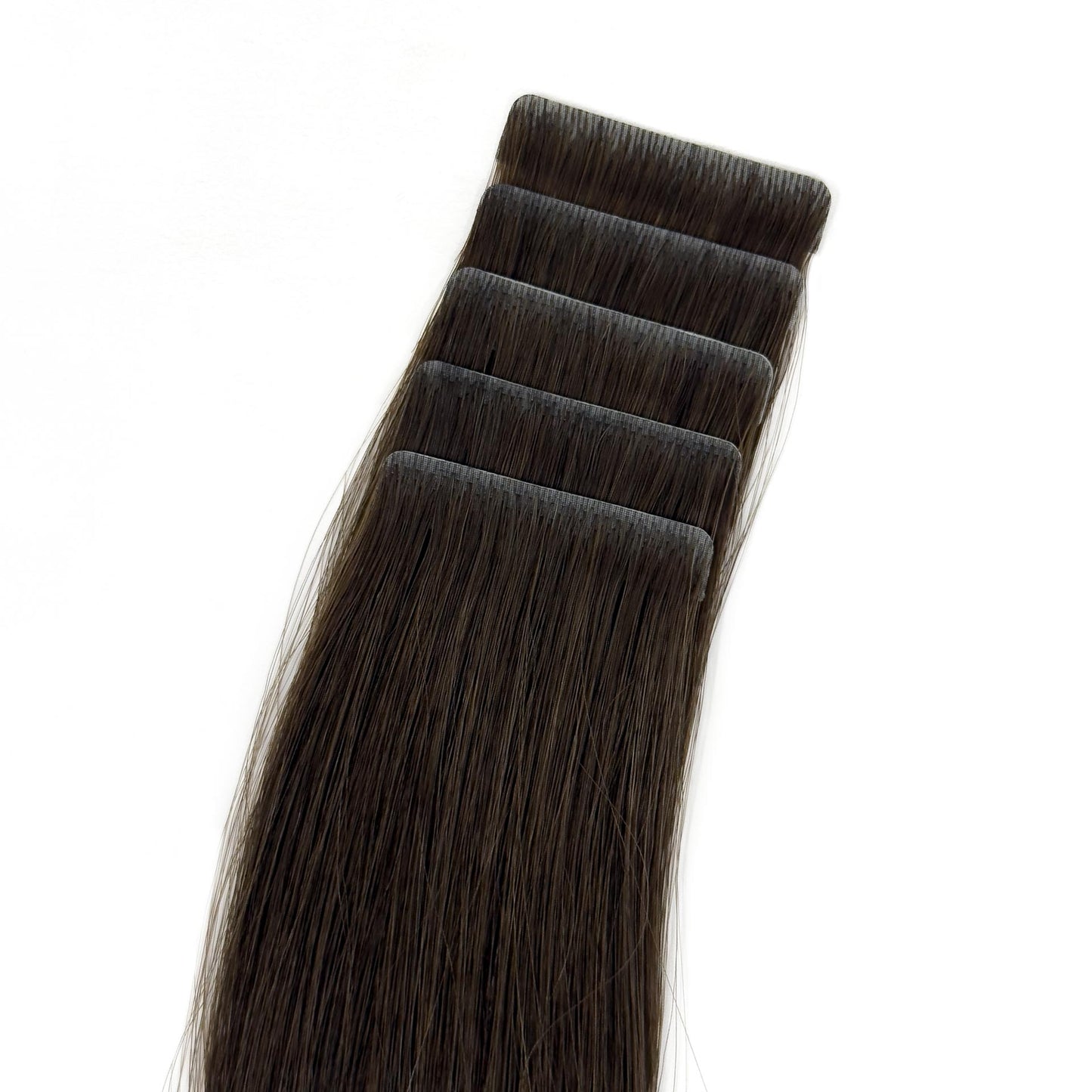 Tape-in Extensions – Farbe: Dark Chocolate