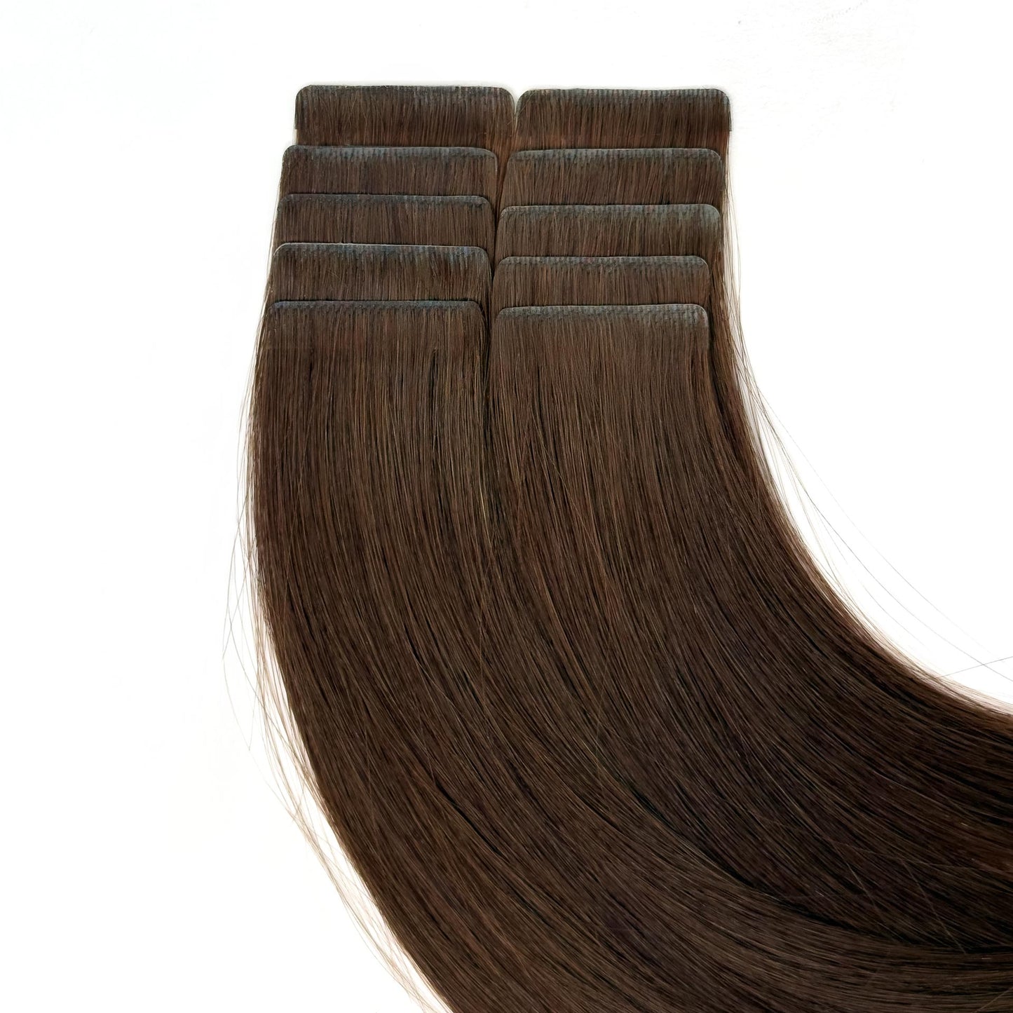 Tape-in Extensions – Farbe: Milk Chocolate
