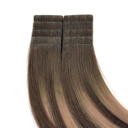 Tape-in Extensions – Farbe: Mocha